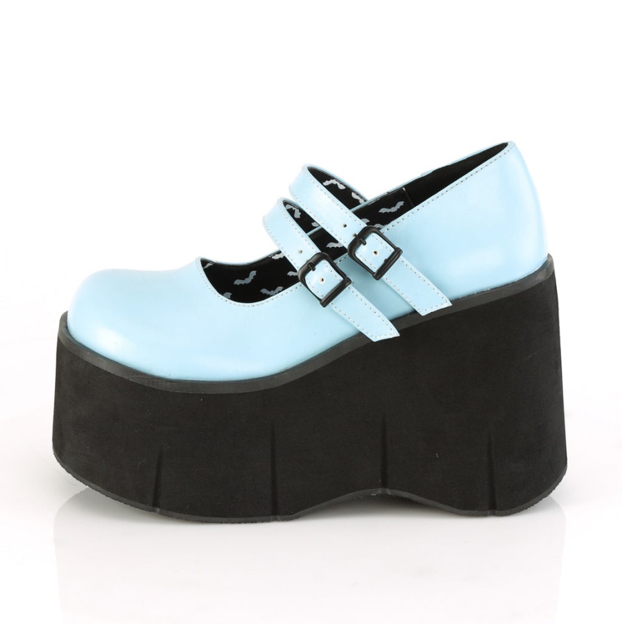 Kera-08 Demonia Baby Blue Vegan Leather