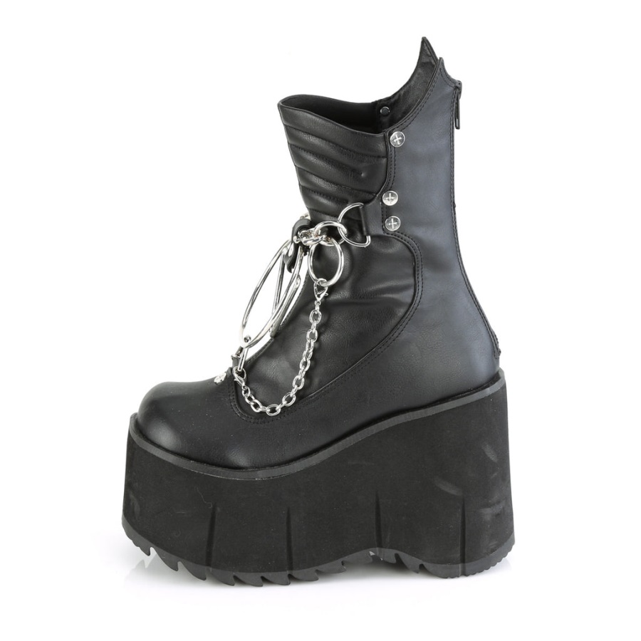 Kera-130 Demonia Black Vegan Leather