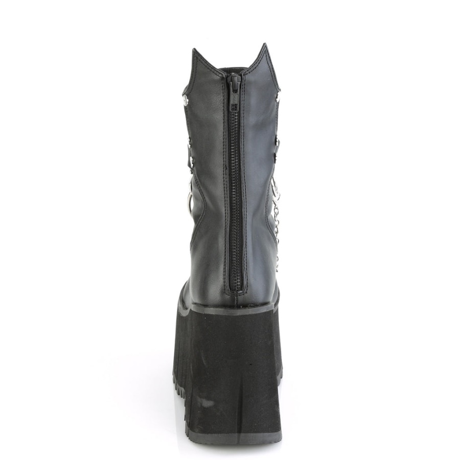 Kera-130 Demonia Black Vegan Leather