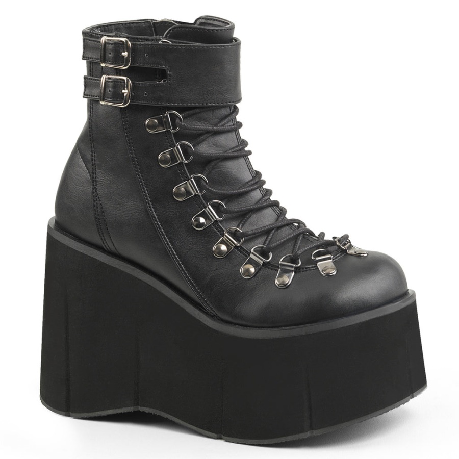 Kera-21 Black Vegan Leather Demonia