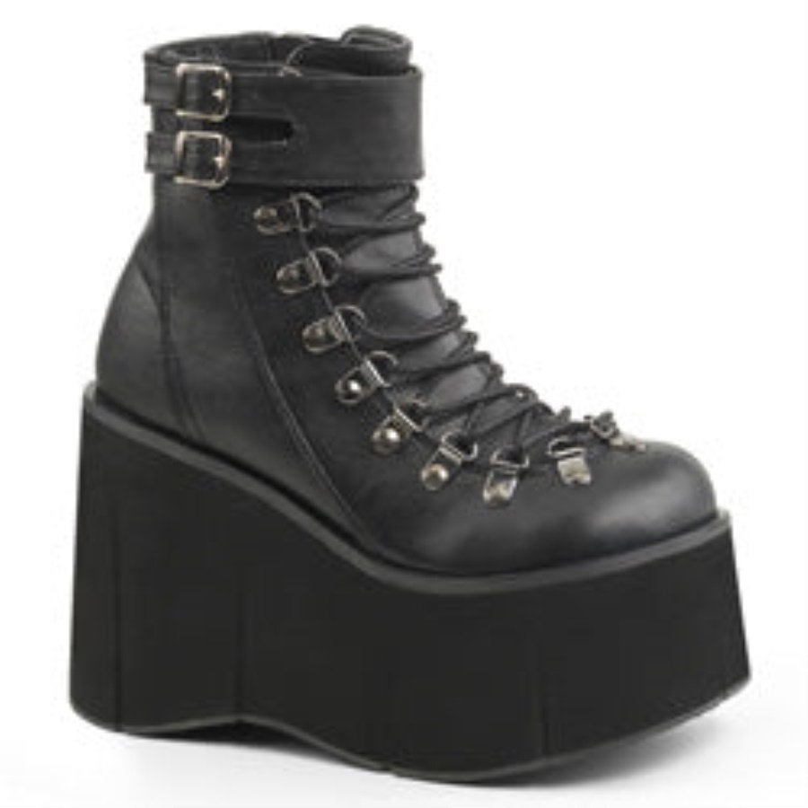 Kera-21 Black Vegan Leather Demonia