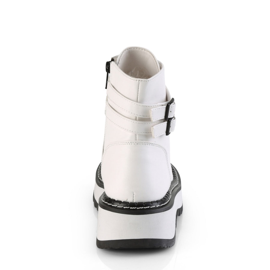 Lilith-152 Demonia White Vegan Leather