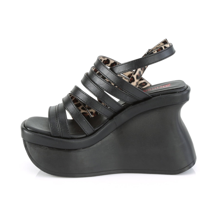 Pace-33 Black Vegan Leather Demonia