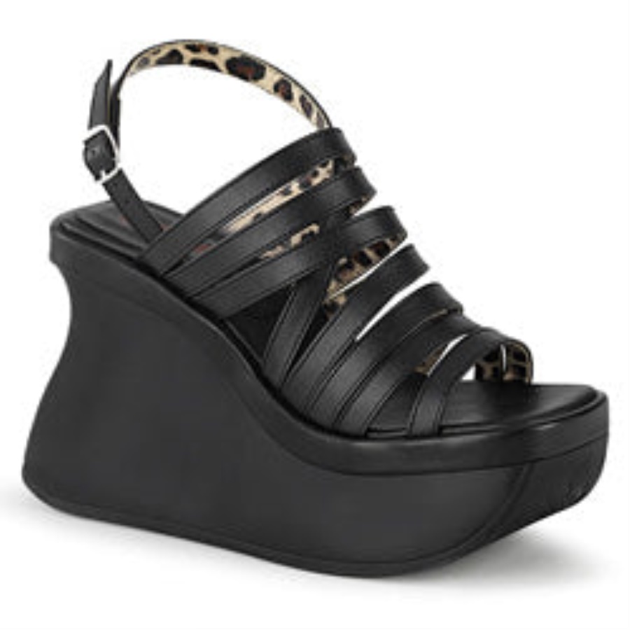 Pace-33 Black Vegan Leather Demonia