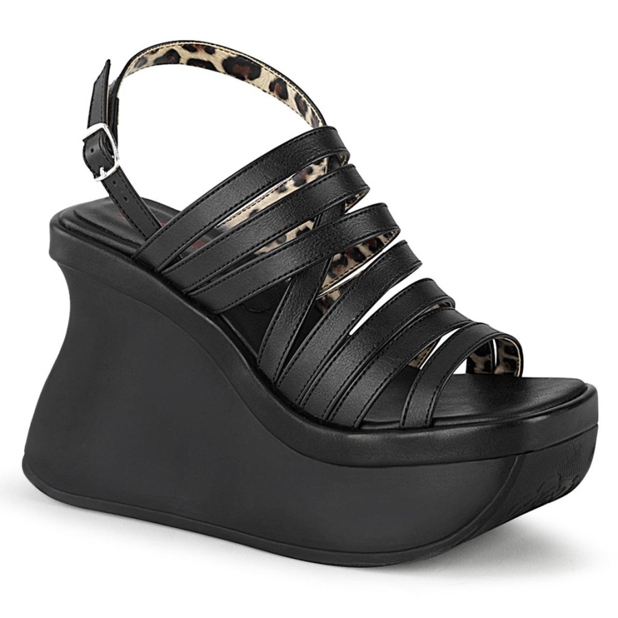 Pace-33 Black Vegan Leather Demonia