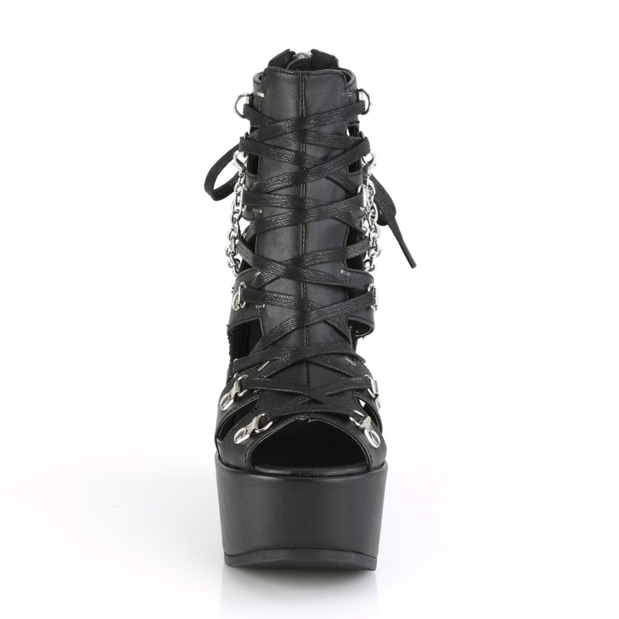 Poison-95 Black Vegan Leather Demonia