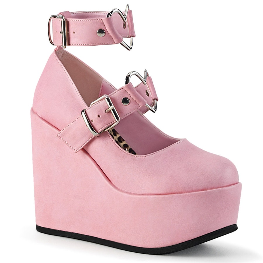 Poison-99-2 Demonia Baby Pink Vegan Leather