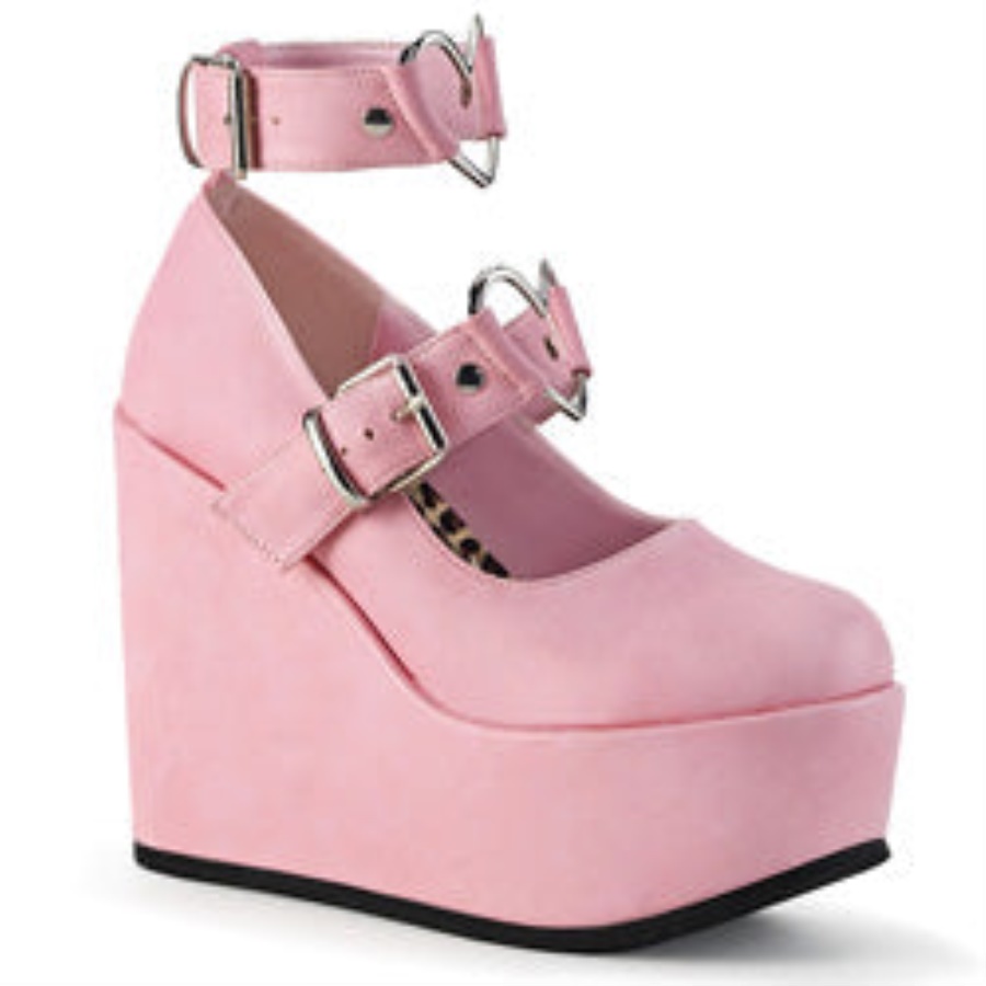 Poison-99-2 Demonia Baby Pink Vegan Leather