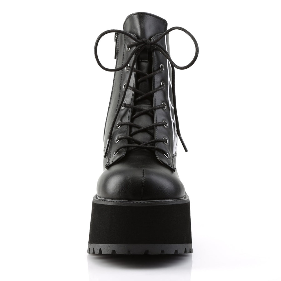 Ranger-105 Demonia Black Vegan Leather