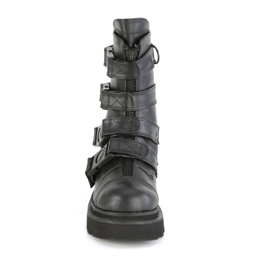Renegade-55 Demonia Black Vegan Leather