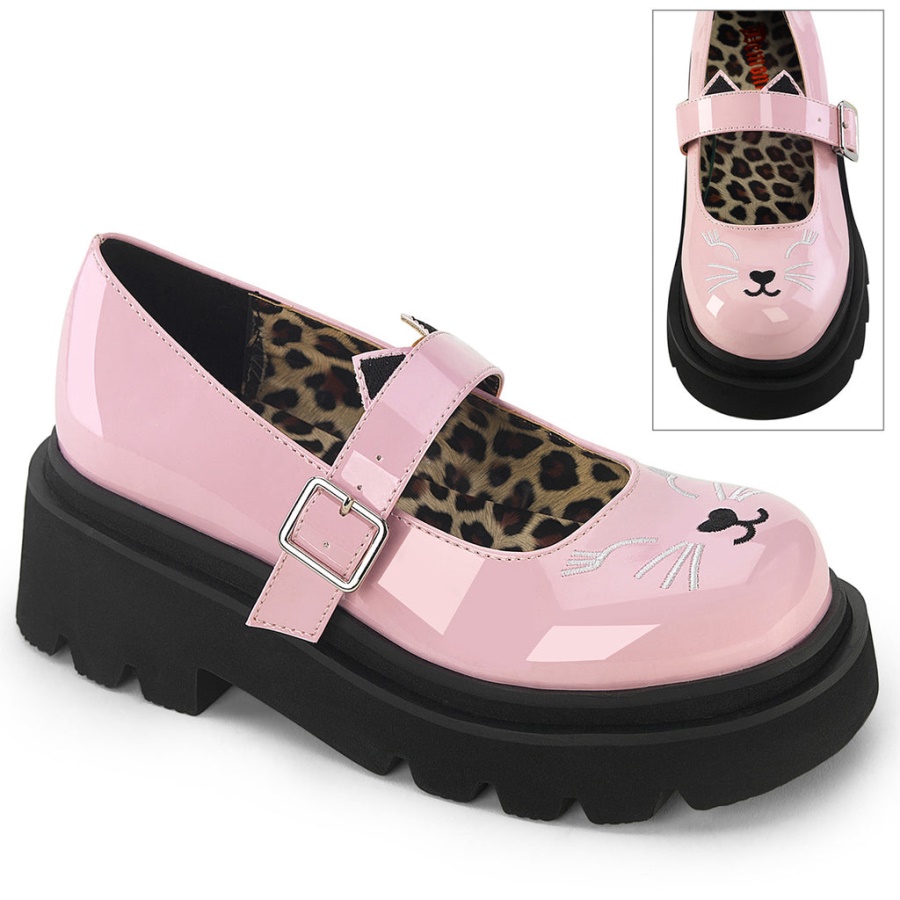 Renegade-56 Baby Pink Patent Demonia