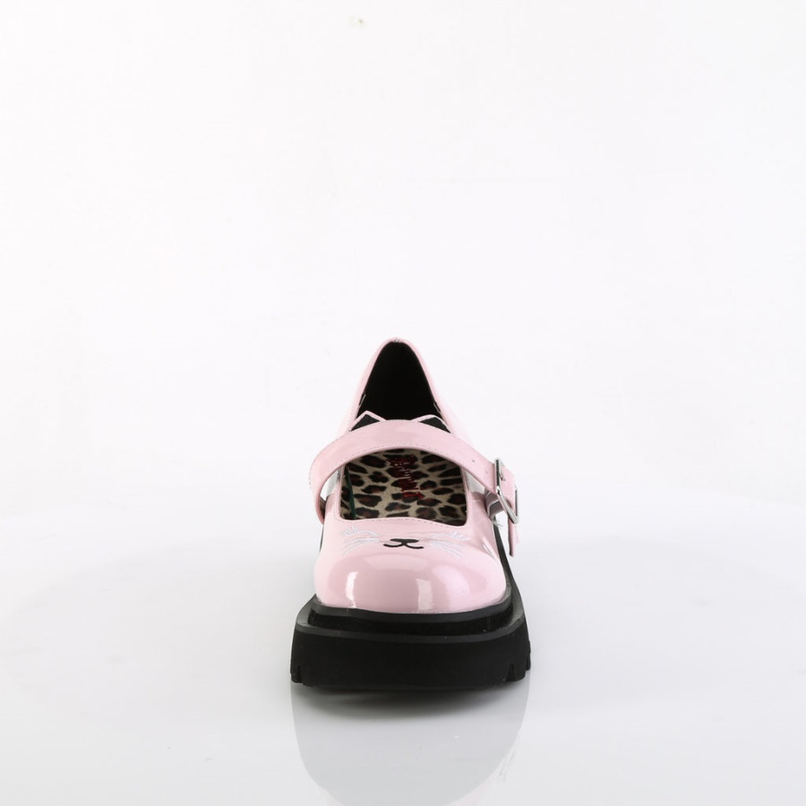 Renegade-56 Baby Pink Patent Demonia