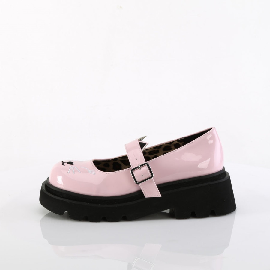 Renegade-56 Baby Pink Patent Demonia