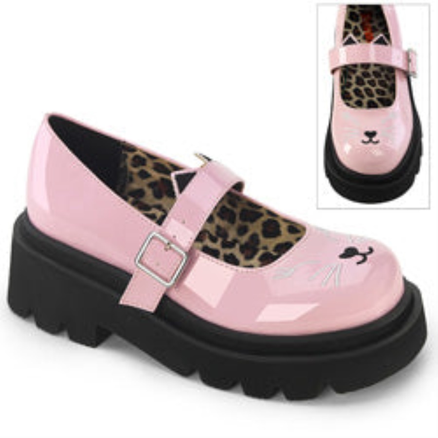Renegade-56 Baby Pink Patent Demonia