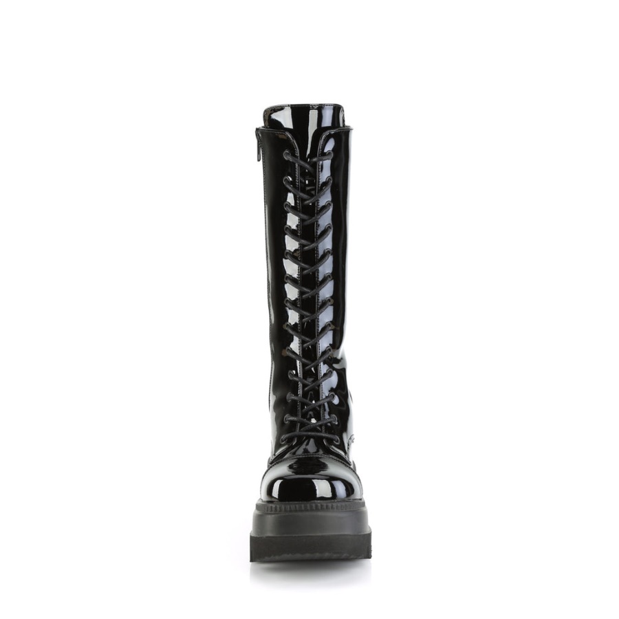 Shaker-72 Black Patent Demonia