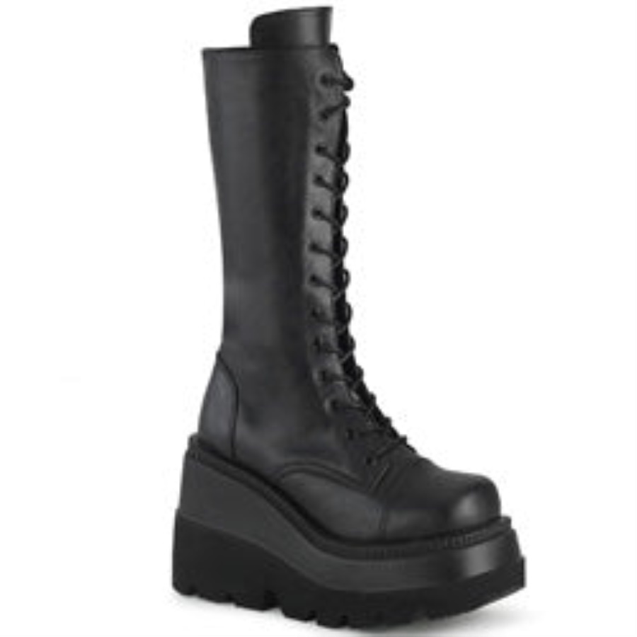 Shaker-72 Demonia Black Vegan Leather