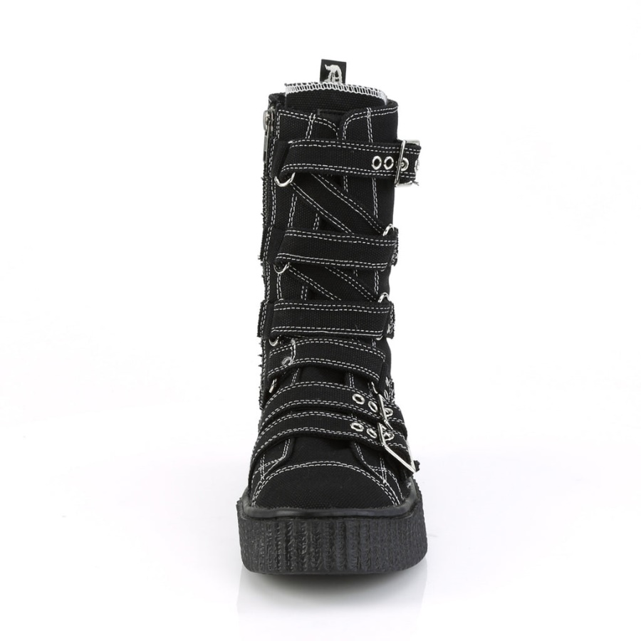 Sneeker-318 Demonia Black Canvas