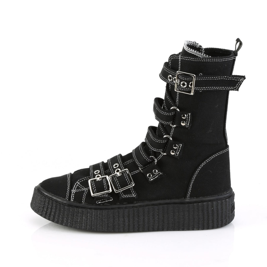 Sneeker-318 Demonia Black Canvas