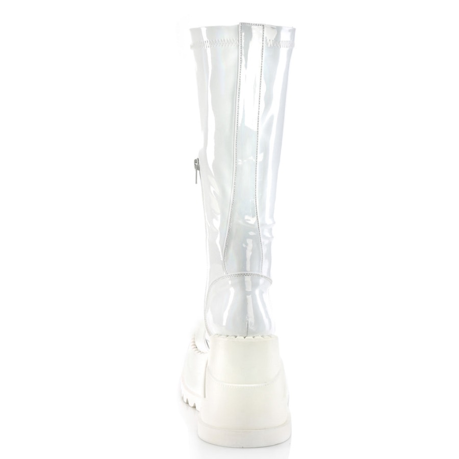 Stomp-200 Demonia White Hologram Stretch Patent