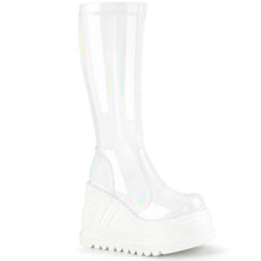Stomp-200 Demonia White Hologram Stretch Patent