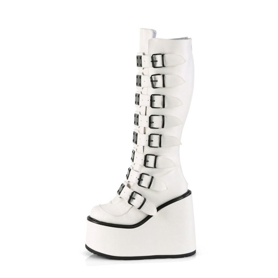 Swing-815 Demonia White Vegan Leather