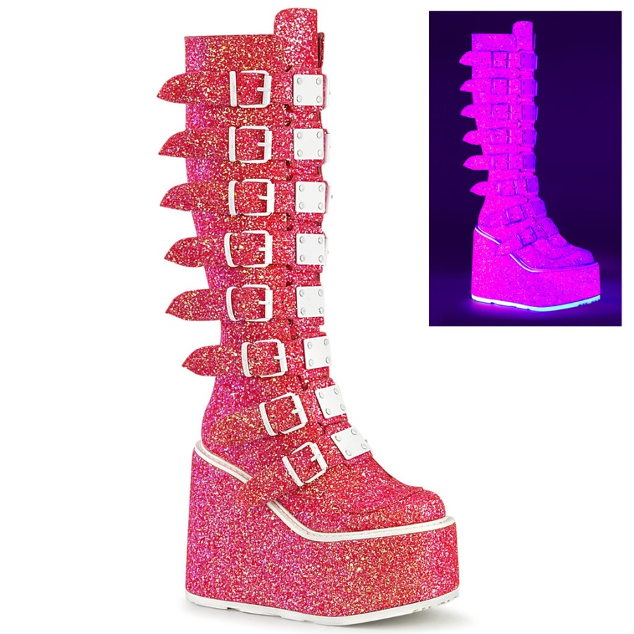 Swing-815Uv Pink Glitter Demonia