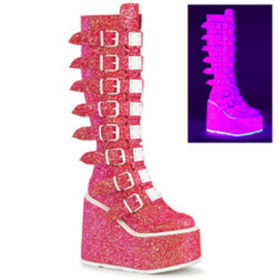 Swing-815Uv Pink Glitter Demonia
