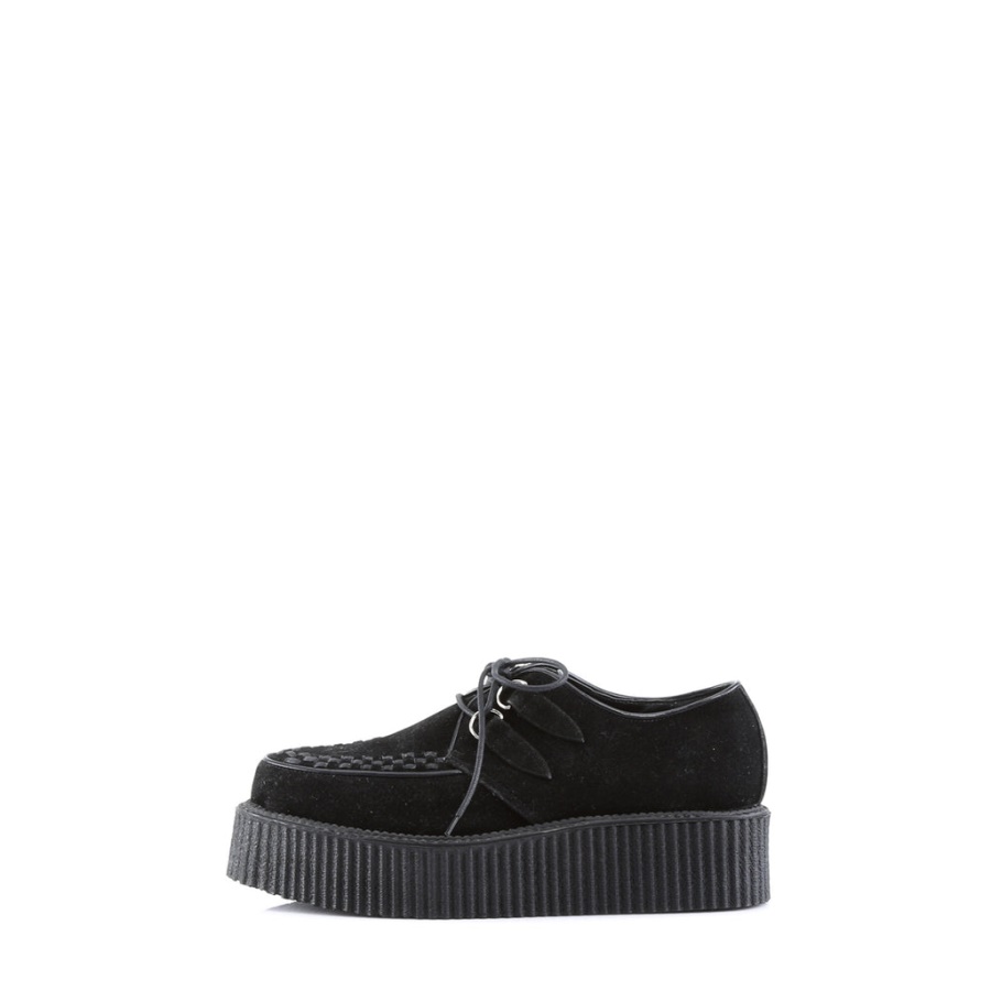 V-Creeper-502S Demonia Black Vegan Suede