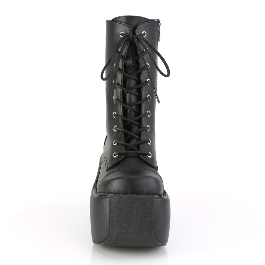 Violet-120 Black Vegan Leather Demonia