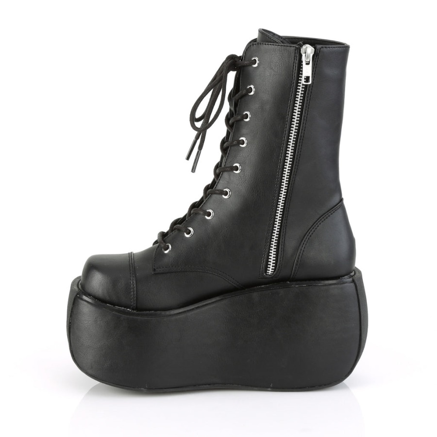Violet-120 Black Vegan Leather Demonia