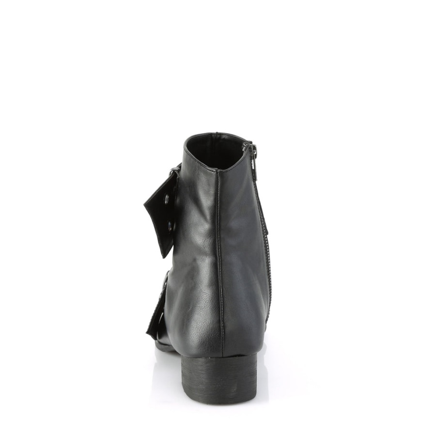 Warlock-55 Demonia Black Vegan Leather
