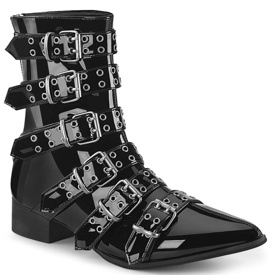 Warlock-70 Black Patent Demonia