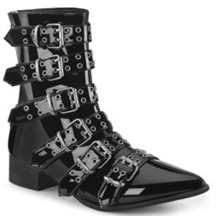 Warlock-70 Black Patent Demonia