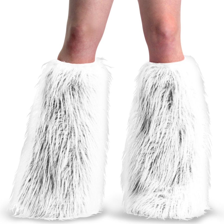 Yeti-08 White Faux Fur Demonia