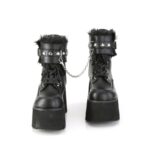 Ashes-57 Demonia Black Vegan Leather - Image 3