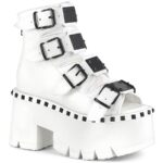 Ashes-70 White Vegan Leather Demonia - Image 2