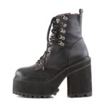 Assault-100 Demonia Black Vegan Leather - Image 4