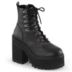 Assault-100 Demonia Black Vegan Leather - Image 7