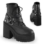 Assault-101 Black Vegan Leather Demonia - Image 2