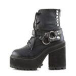 Assault-101 Black Vegan Leather Demonia - Image 4