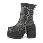 Assault-66 Demonia Black Vegan Leather - Image 4