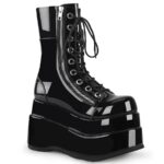 Bear-265 Black Patent Demonia