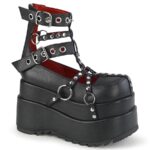 Bear-28 Black Vegan Leather Demonia - Image 2