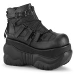 Boxer-13 Demonia Black Vegan Leather