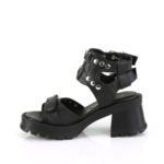 Bratty-07 Black Vegan Leather Demonia - Image 4
