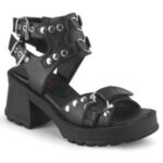 Bratty-07 Black Vegan Leather Demonia - Image 6