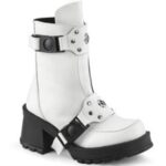 Bratty-56 Demonia White Vegan Leather - Image 3