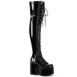 Camel-300 Black Str Patent Demonia