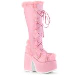 Camel-311 Pastel Pink Vegan Leather Demonia