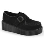Creeper-118 Black Vegan Suede Demonia - Image 6
